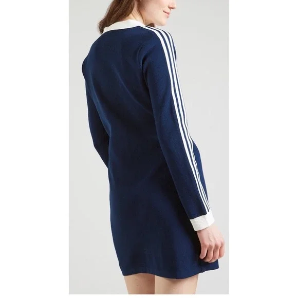 Adidas Originals Knit Polo Dress Women's Size Large Casual Lifestyle NWT - Picture 2 of 6